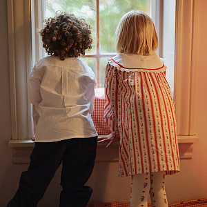 Платье с длинным рукавом Flöss "Noelle Holiday Stripe", праздничная поэзия